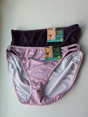 Vanity Fair Women's Illumination String Bikini Panties - Set Of 2 Size 7 L
